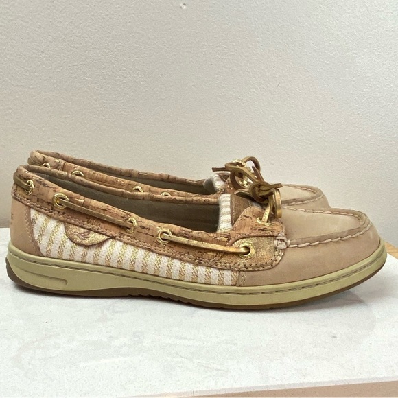 SPERRY Women's Angelfish 2-Eye Cork Shoes Nautical - Picture 1 of 16